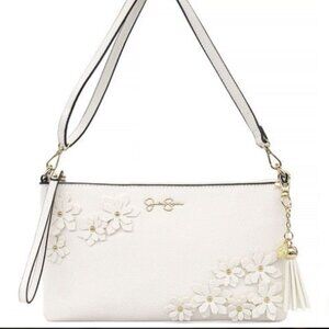Jessica Simpson White Floral Crossbody Bag